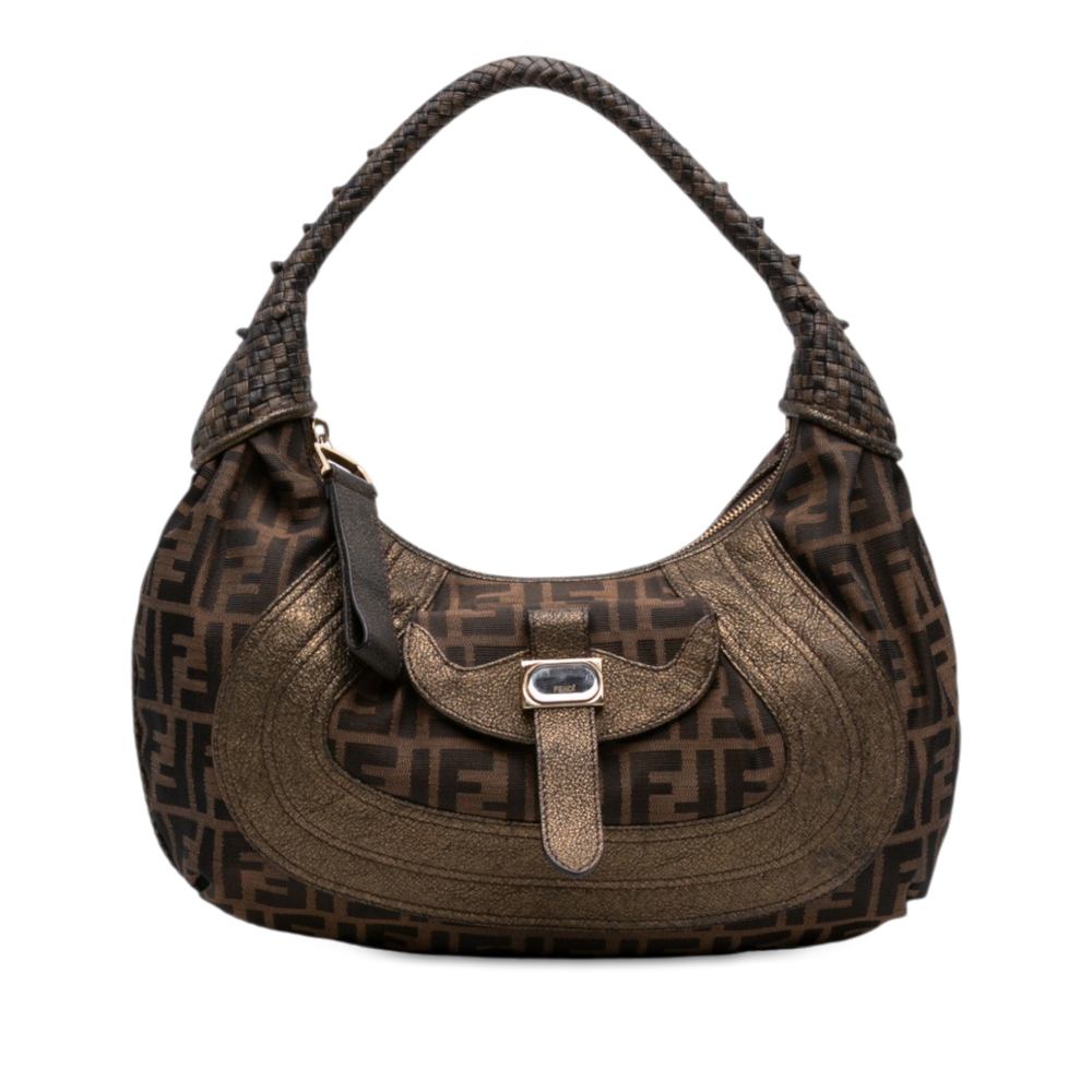 Pre-Loved Fendi Zucca Canvas Spy Hobo